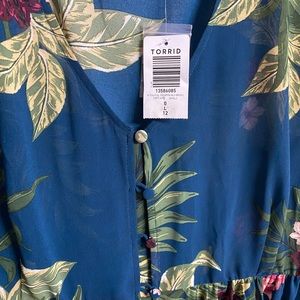 Torrid Chiffon High Low Baby Doll Size 0